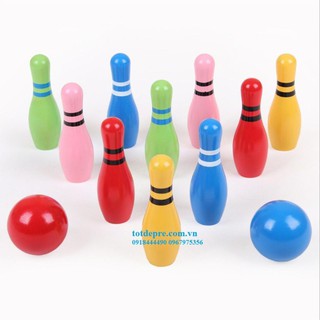 Đồ Chơi Bowling Bằng Gỗ