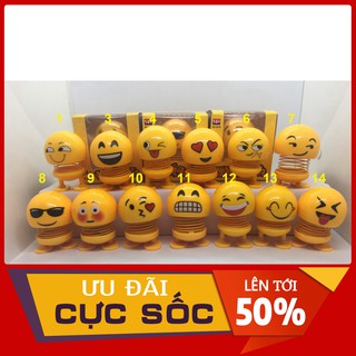 [FREE SHIP 99K] Bộ 10 Emoji Loại 1 Hộp To Hình Biểu Tượng Cảm Xúc Thú Nhún Lò Xo