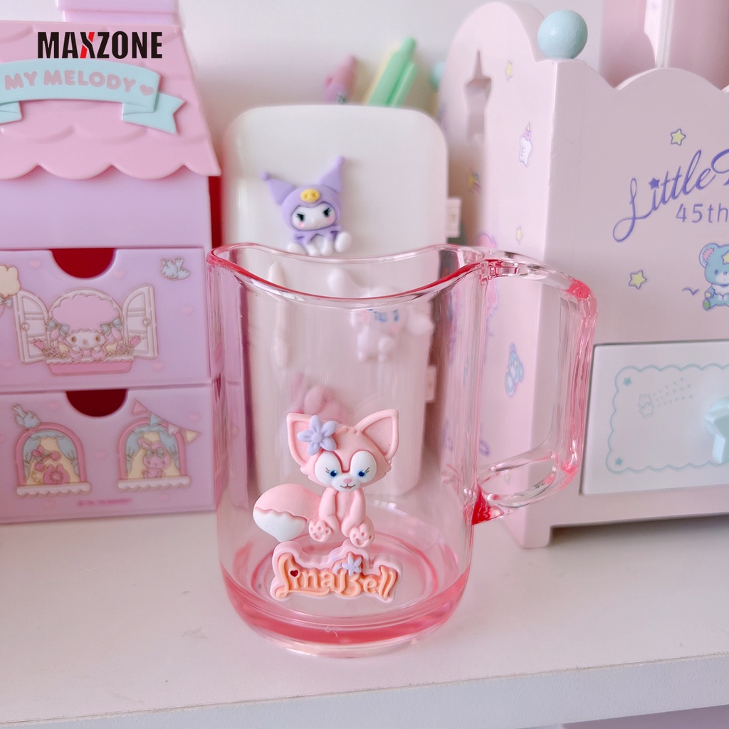 Cốc Súc Miệng Trong Suốt In Hình Kuromi Cinnamoroll My Melody Dễ Thương Cho Cặp Đôi