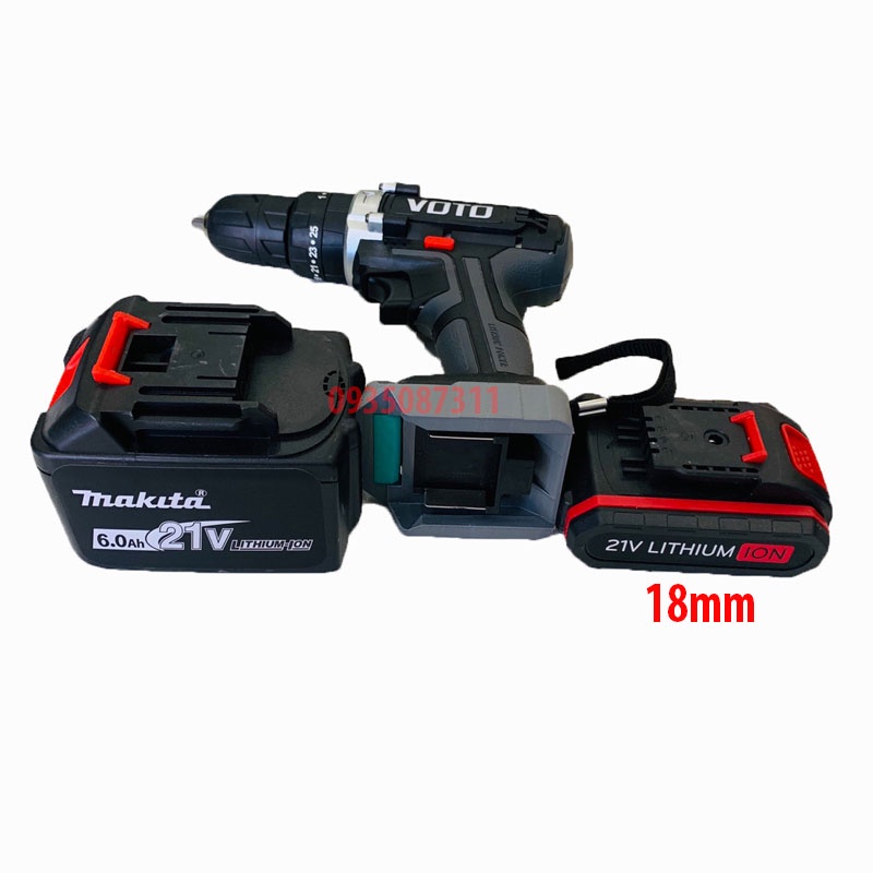 Ngàm Đế Chuyển Chân Pin MAKITA Sang Chân Pin Các Dòng Máy 18mm 22mm 24mm