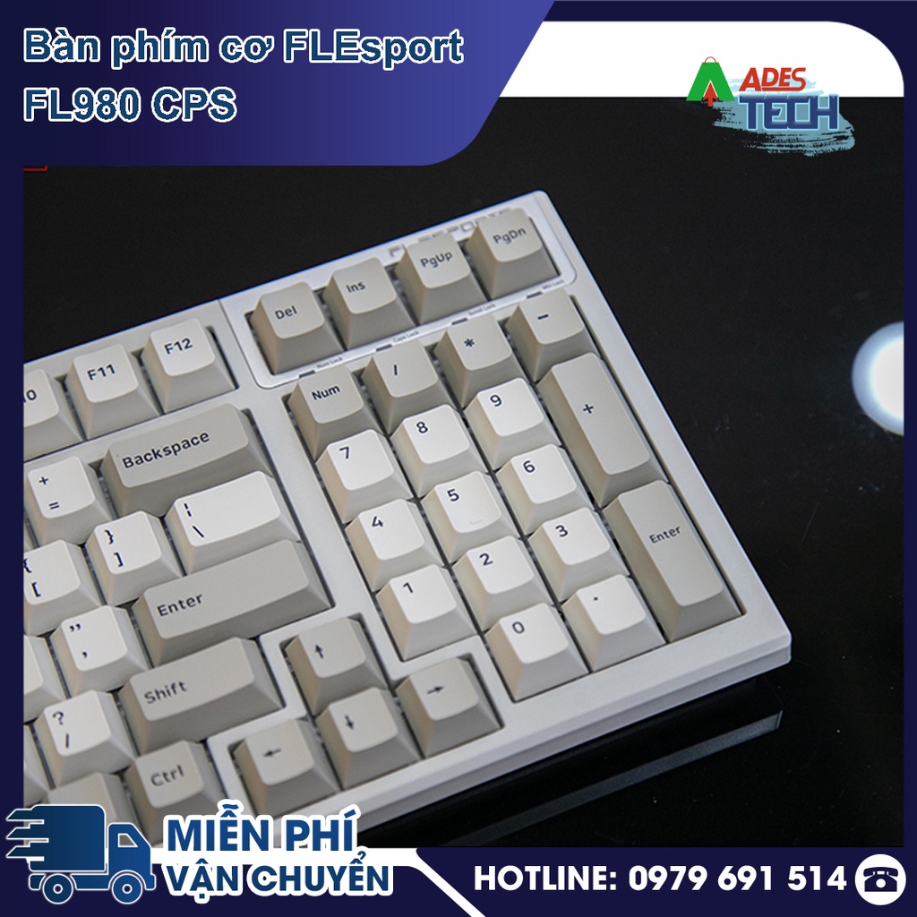 Bàn phím cơ FLEsport FL980 CPS USB/2.4/Bluetooth Bảo hành 24 tháng