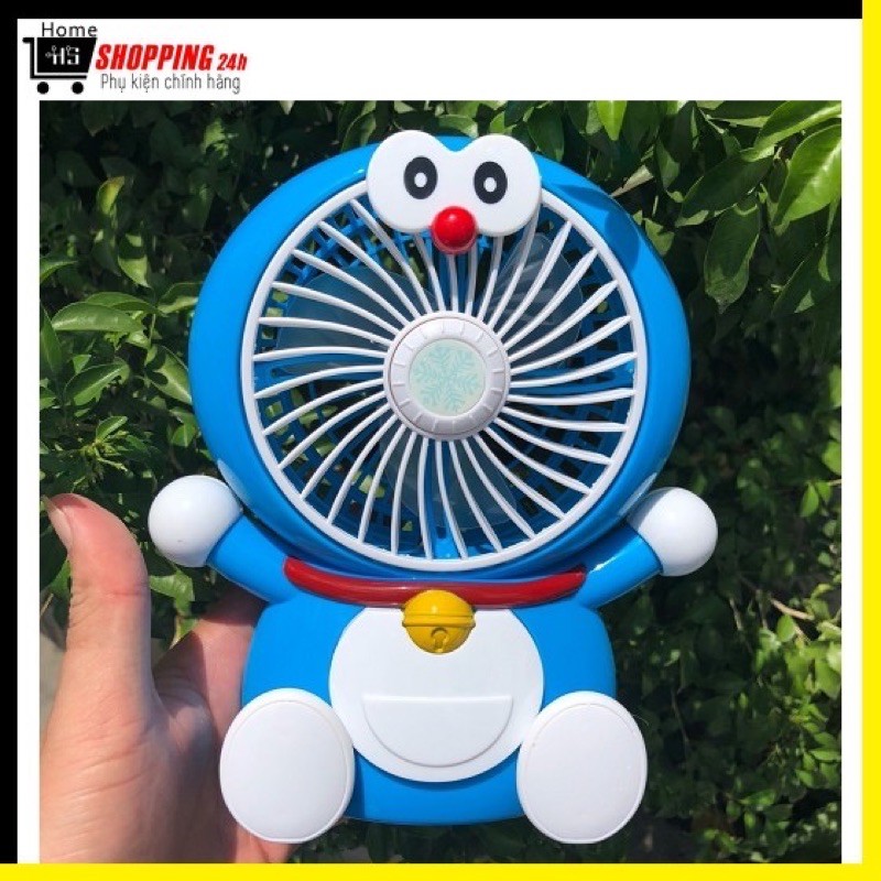 Quạt tích điện cầm tay hình doremon | BigBuy360 - bigbuy360.vn