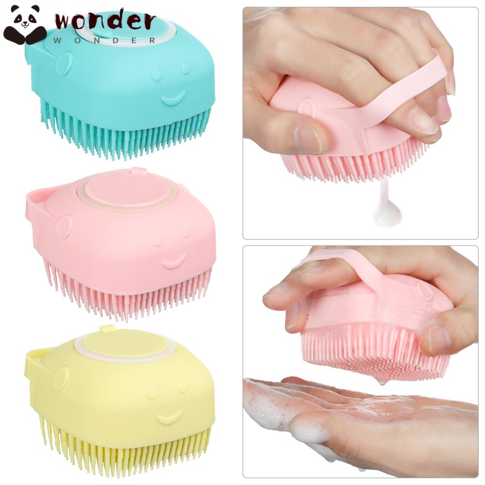 (Hàng Mới Về) Bàn Chải Tắm Chà Cơ Thể Tẩy Tế Bào Chết Bằng Silicon Không Độc Hại Nhiều Màu Sắc