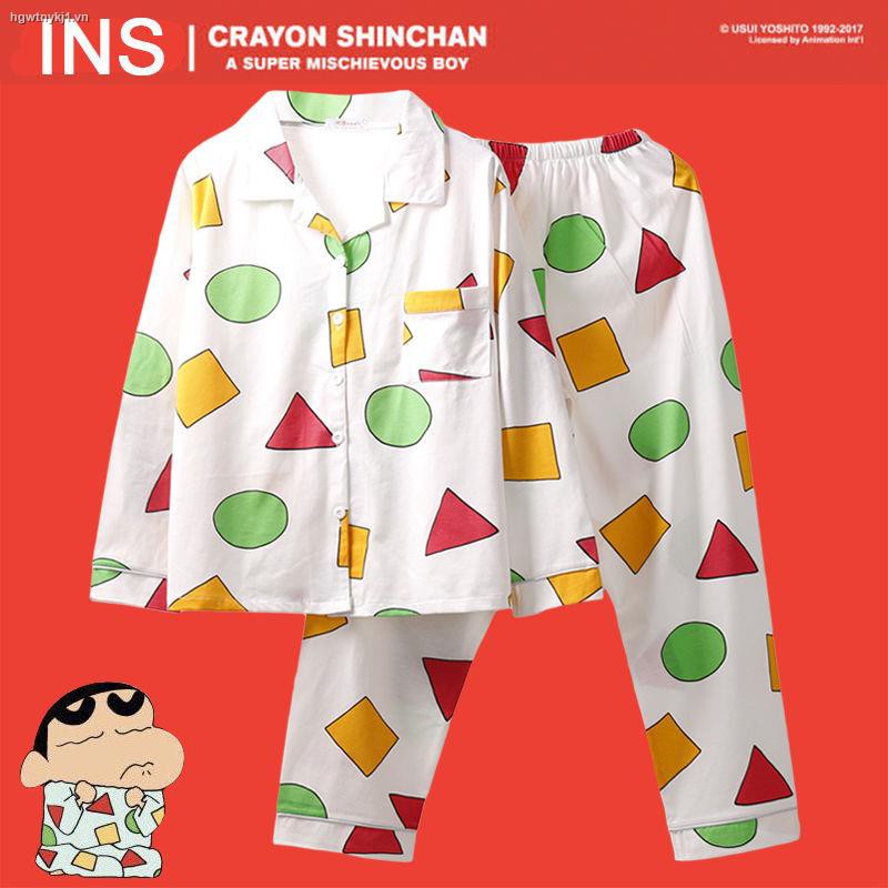 Bộ đồ ngủ pijama in hình dễ thương cho nữ