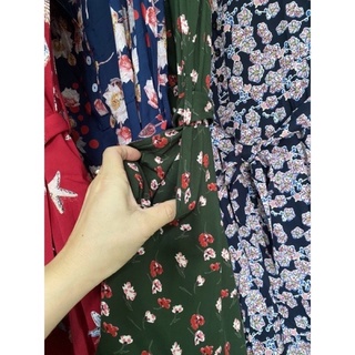 Đầm maxi lanh hoa