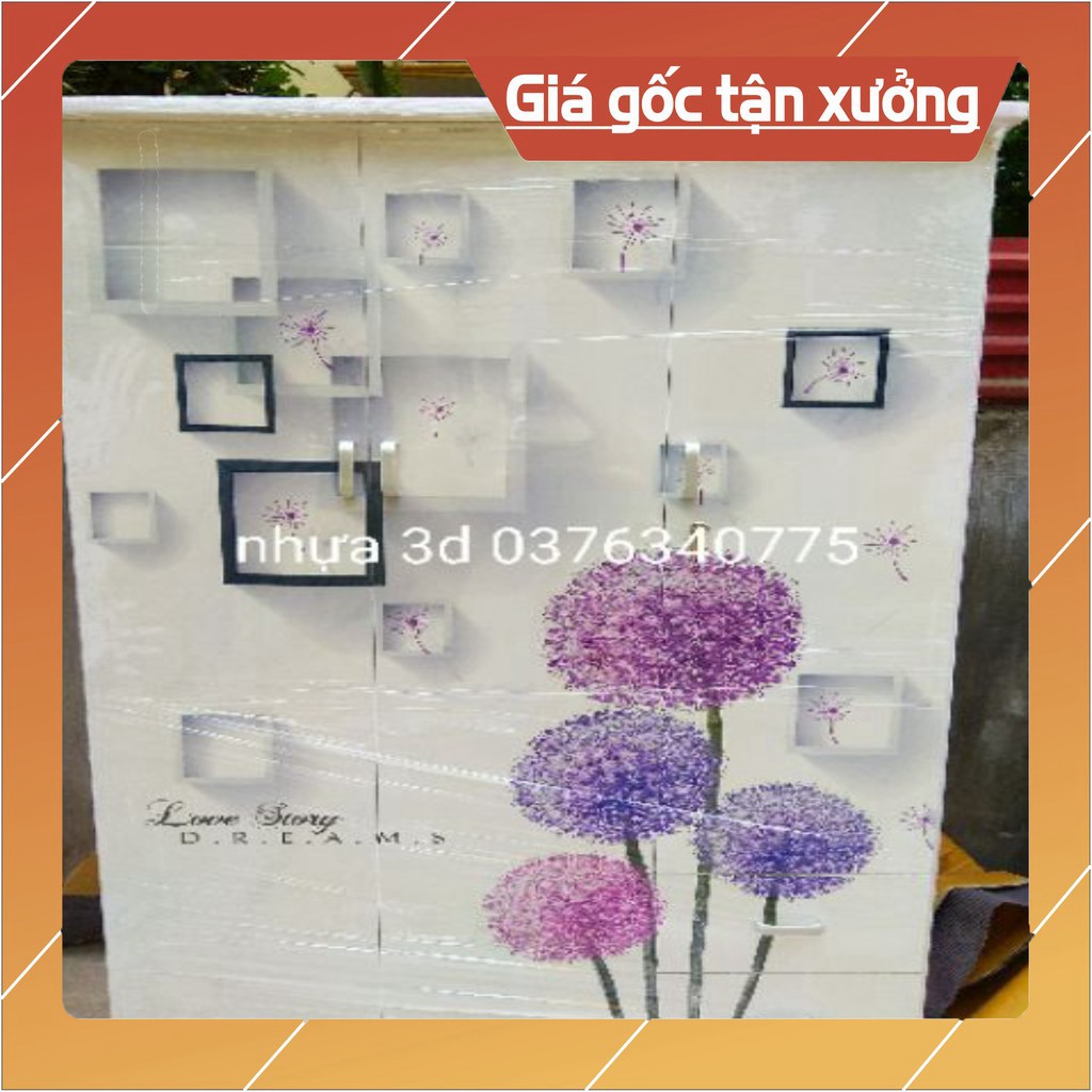 Tủ quần áo nhựa đài Loan 3 cánh người lớn freeship HN
