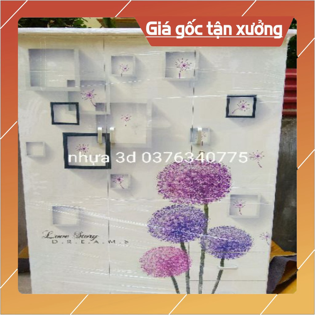 [Chỉ ship HN] Tủ nhựa đài Loan 3 cánh người lớn 180x126cm freeship HN