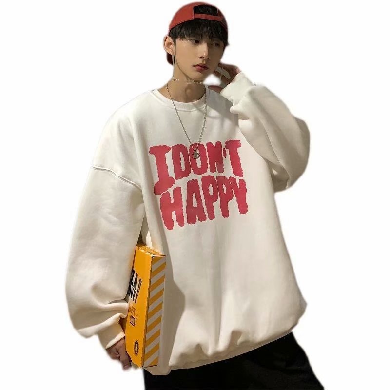 Áo Thun Tay Dài Cổ Tròn Dáng Rộng In Chữ Kiểu Hip-Hop Mỹ Thời Trang Xuân Thu Cho Nam Và Nữ