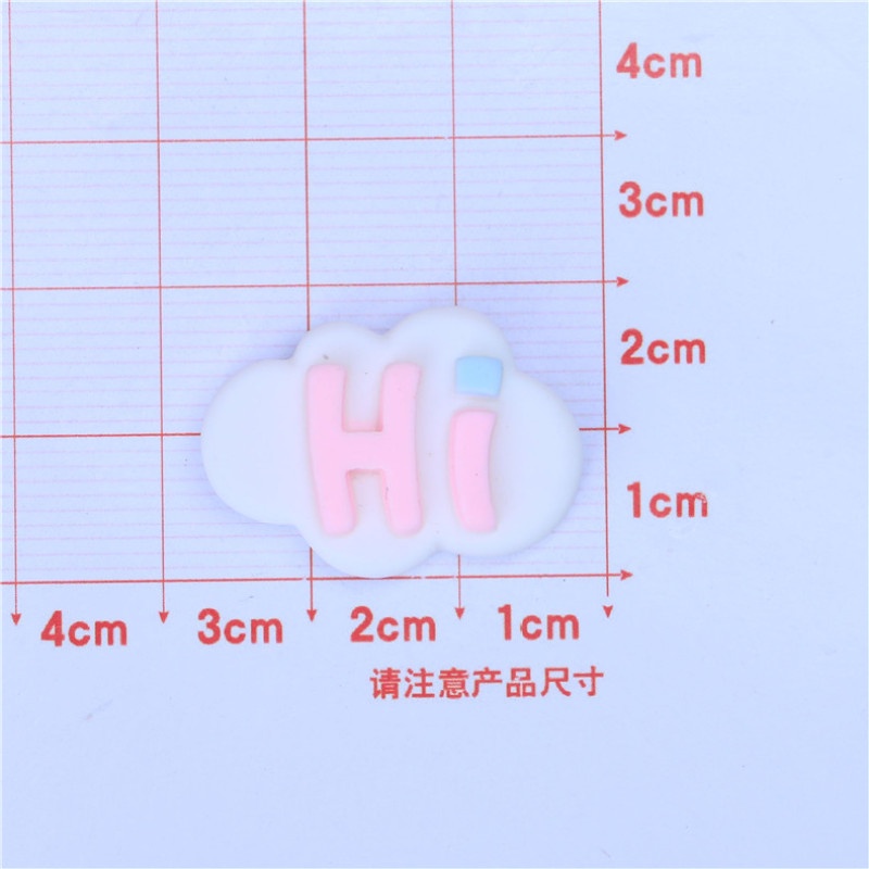 Set 10 kẹp tóc hình đám mây màu cầu vồng dễ thương cho bé gái