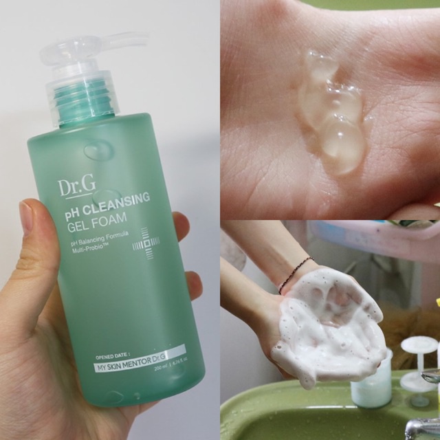 Sữa Rửa Mặt Dạng Gel Dịu Nhẹ Dr.G pH Cleansing Gel Foam 200ml _ Dr.G Chính Hãng