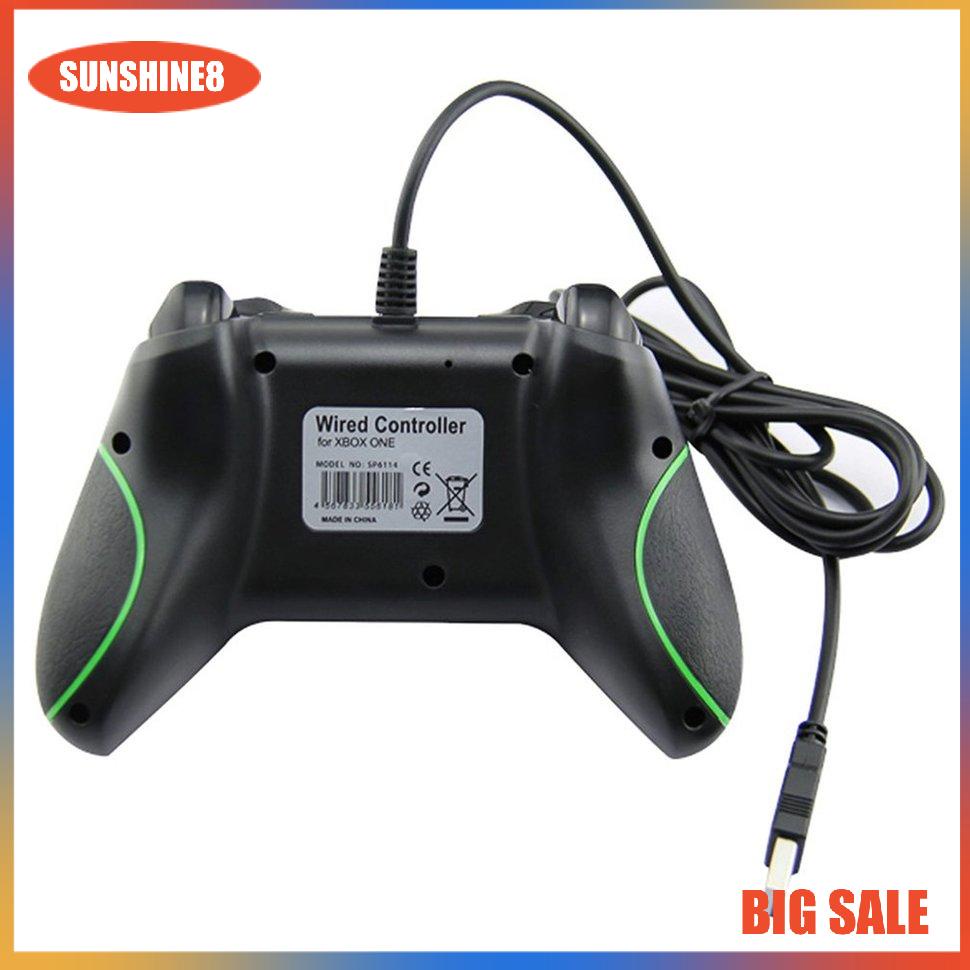 【SUN】Wired Handle With double vibration For Xbox One For Pc Host Game Controller