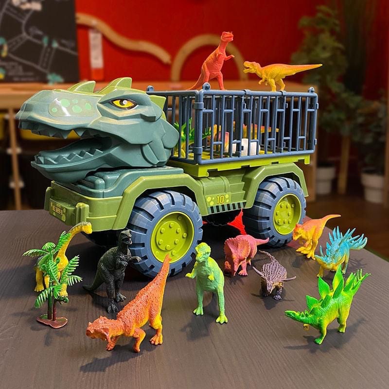 mô hình xe tải chở khủng long loại to đẹp🦖🦖🦖