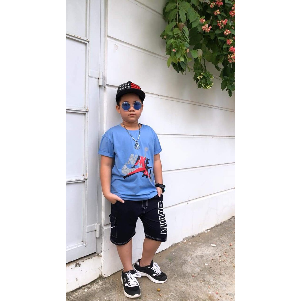 BỘ THUN GIẢ JEAN BÉ TRAI SIZE CỒ