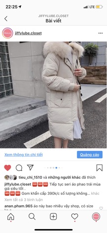 [ORDER] Áo khoác phao dáng dài
