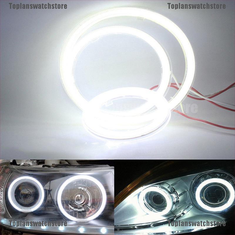 Đèn Pha LED COB SMD Hình Tròn Màu Trắng Chuyên Dụng Cho Xe Hơi