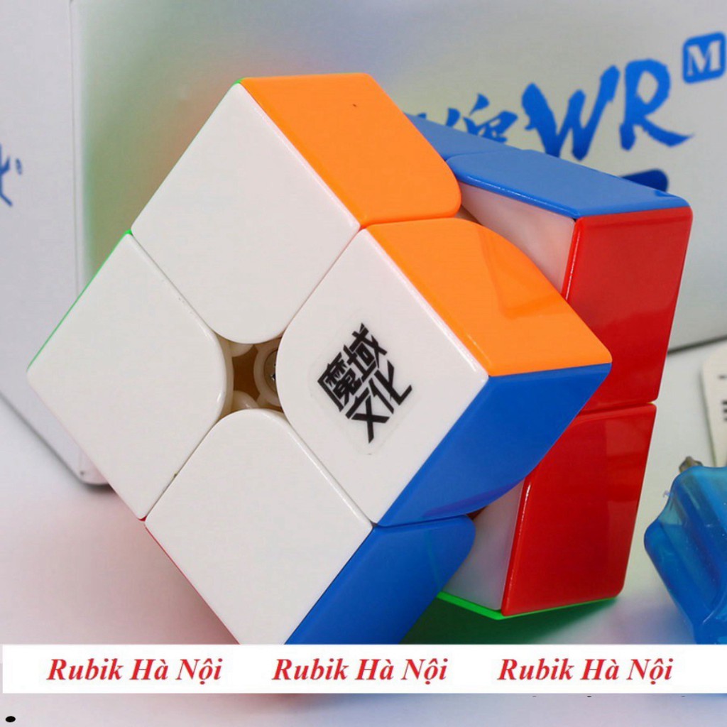 Rubik 2x2 Moyu Weipo WR Đen/Stickerless/Có Nam Châm