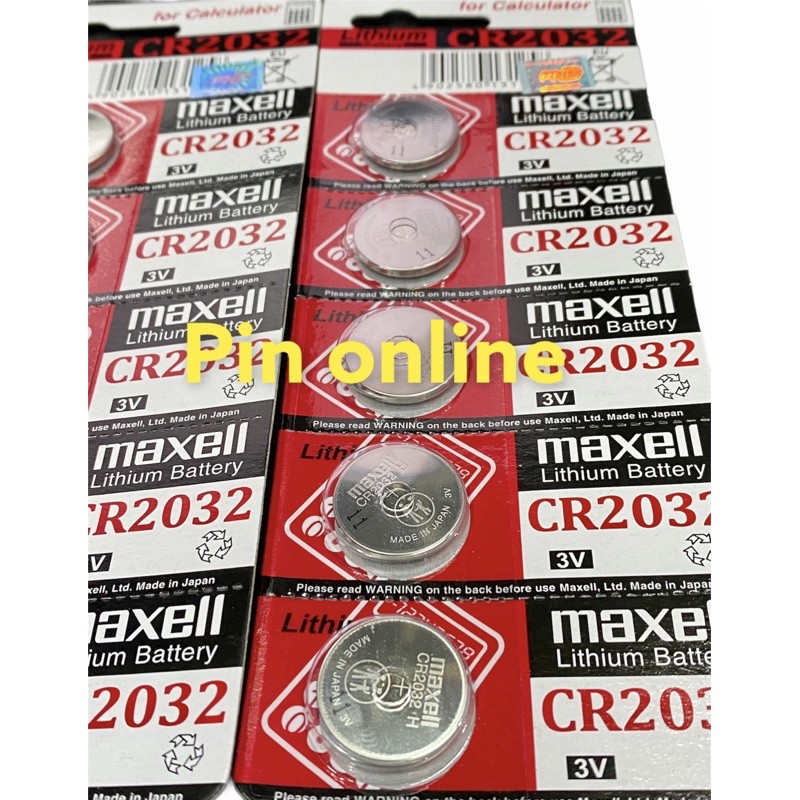 Vỉ 5 Viên Pin CR 2016/2025/2032 Maxell Lithium 3V Made In Japan (Chính Hãng)