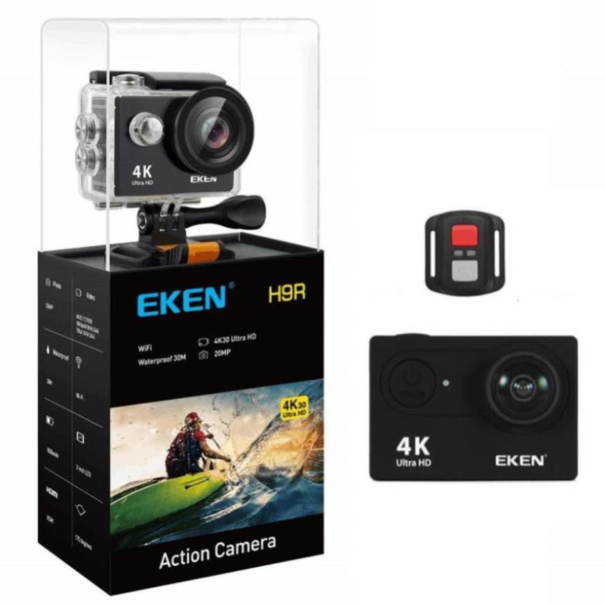 Camera hành trình Eken Ultra HD Wifi quay video 4K tặng đầy đủ bộ phụ kiện sports lắp đặt trên cả ô tô xe máy chính hãng