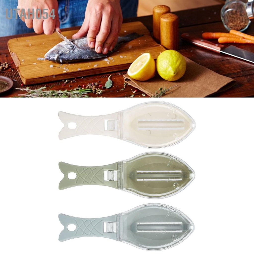 Utah054 Hướng dẫn sử dụng Máy cạo vảy Nhẹ Loại bỏ cá Dụng cụ loại nhà bếp
