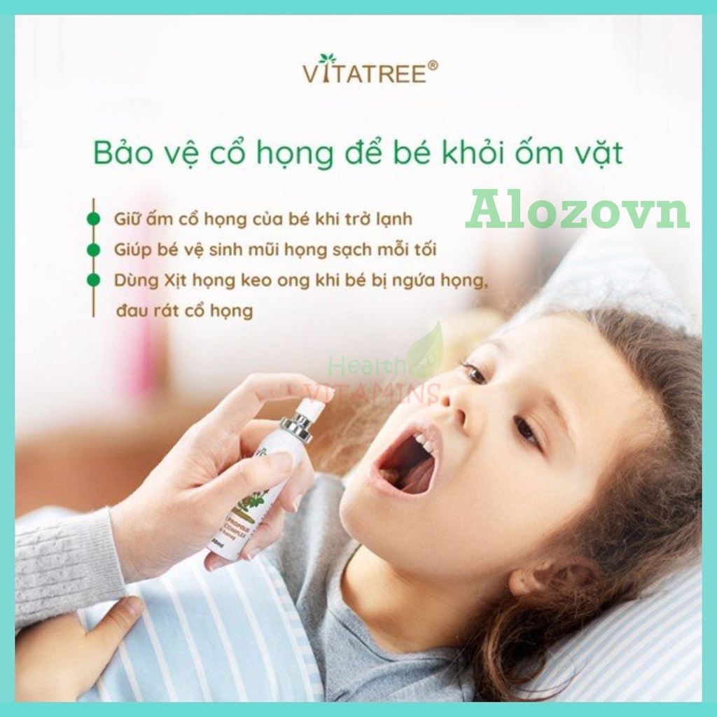 Xịt keo ong Vitatree super propolis 30ml Úc