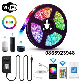 Cuộn Dây Đèn Led Wifi RGB Kết Nối Qua Wifi - Điều Khiển Bằng App Magic Home và điều khiển 24 phím, led nháy theo nhạc