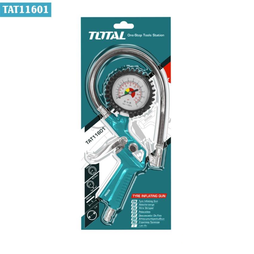 12bar Đồng hồ đo áp suất khí TOTAL TAT11601