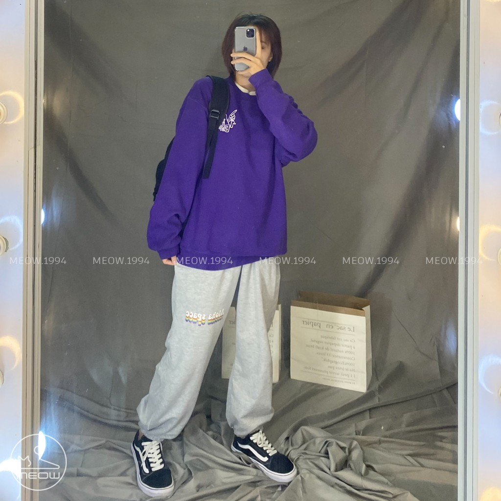 ÁO SWEATER MÀU [2HAND] SIZE M