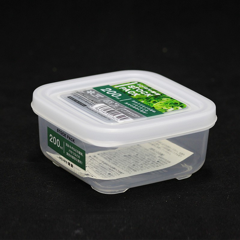 Hộp nhựa vuông Stock Pack 200ml