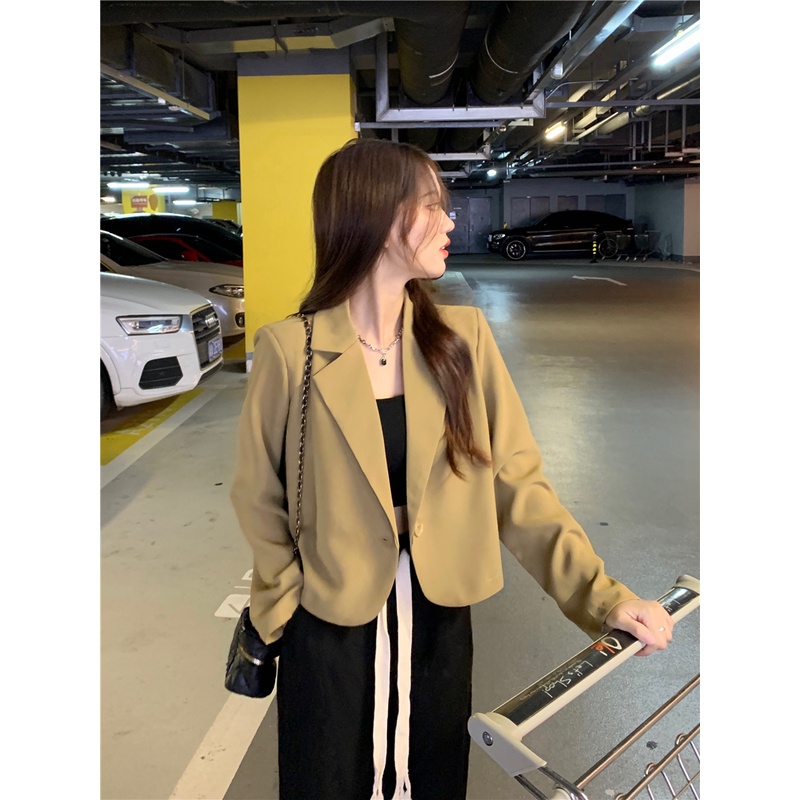 Áo Khoác Vest Tay Dài Dáng Rộng Phong Cách Hàn Quốc Thời Trang Mùa Thu 2022