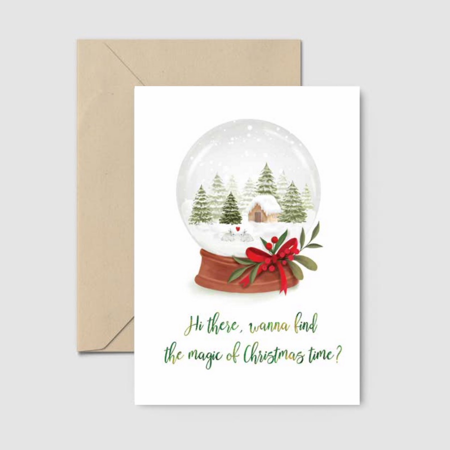 Thiệp Giáng sinh - Quả cầu - Collection Christmas Greets you