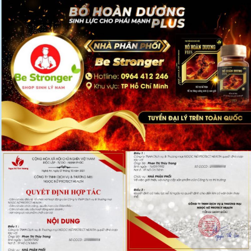 BỔ HOÀN DƯƠNG PLUS Chính Hãng