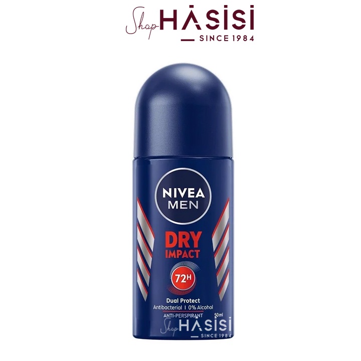 Lăn Khử Mùi Khô Thoáng Nivea - Men Dry Impact Anti-Perspirant 50ml