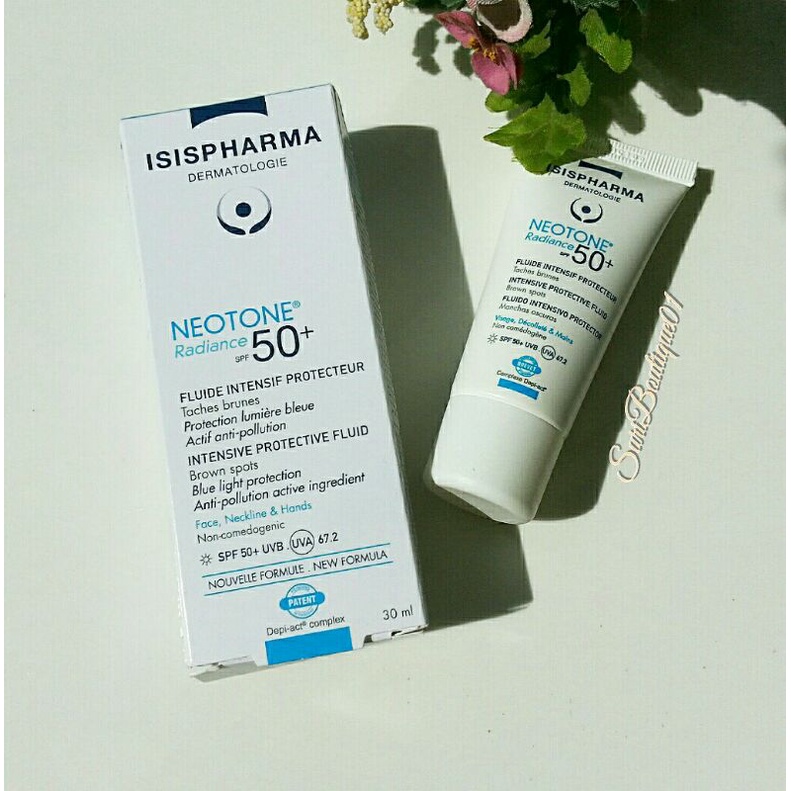 KEM CHỐNG NẮNG DƯỠNG TRẮNG DA-GIẢM SẠM NÁM-LÀM ĐỀU MÀU DA _ ISIS PHARMA NEOTONE RADIANCE(SPF50+)