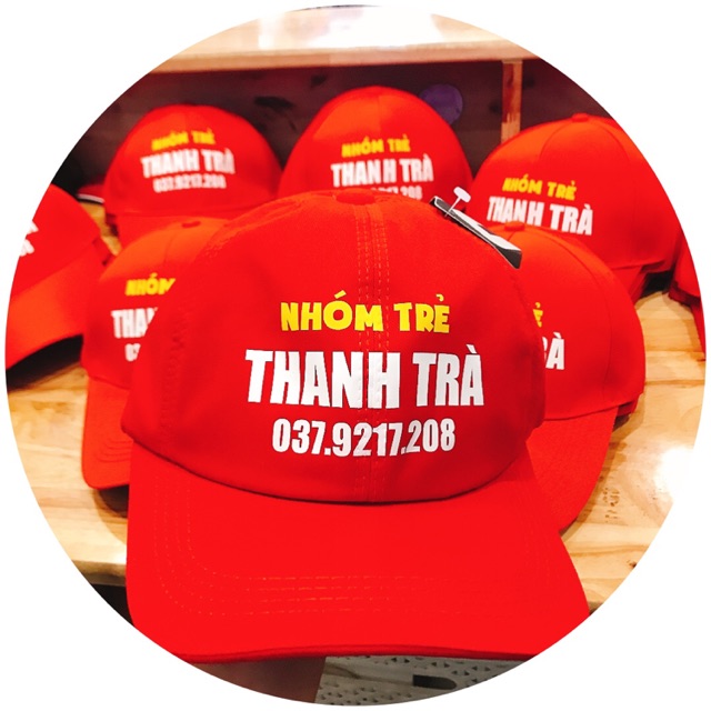 Nón in theo yêu cầu