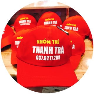 Nón in theo yêu cầu