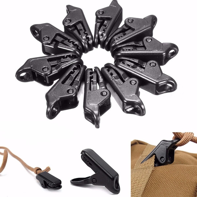 Bộ 10 kẹp cố định lều trại tiện lợi