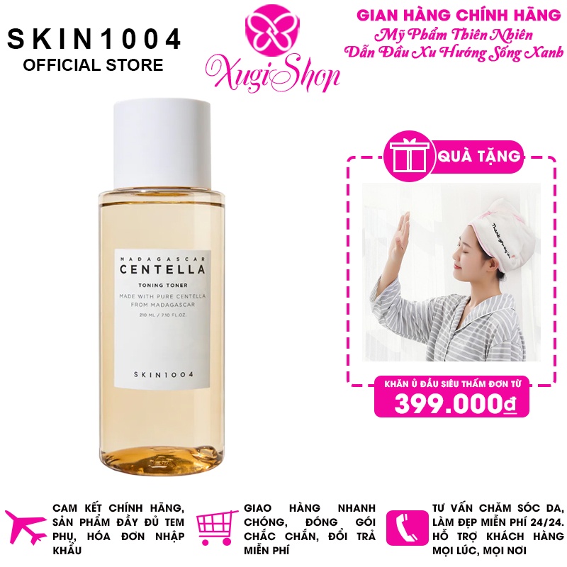 Nước Hoa Hồng Giúp Cân Bằng, Dưỡng Trắng Da Chiết Xuất Rau Má Skin1004 Madagascar Centella Toning Toner 210ml