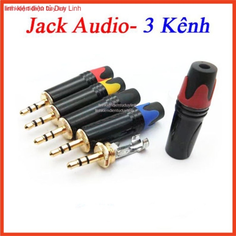 Jack audio 3.5mm 3 kênh (mạ vàng) .