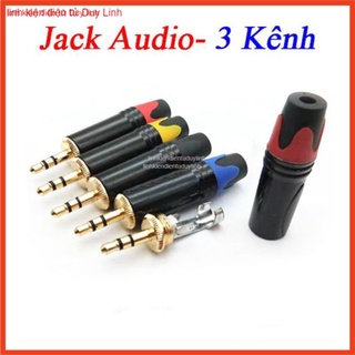 Jack audio 3.5mm 3 kênh (mạ vàng) .