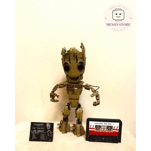 Đồ chơi lắp ráp 2014 76217 Mô hình Groot Siêu Anh Hùng Marvel