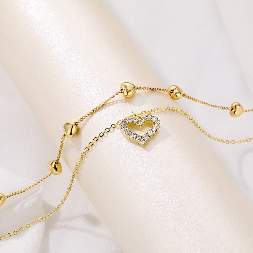 vòng cổ Hợp Kim Mặt Hình Trái Tim Xinh Xắn Cho Nữ