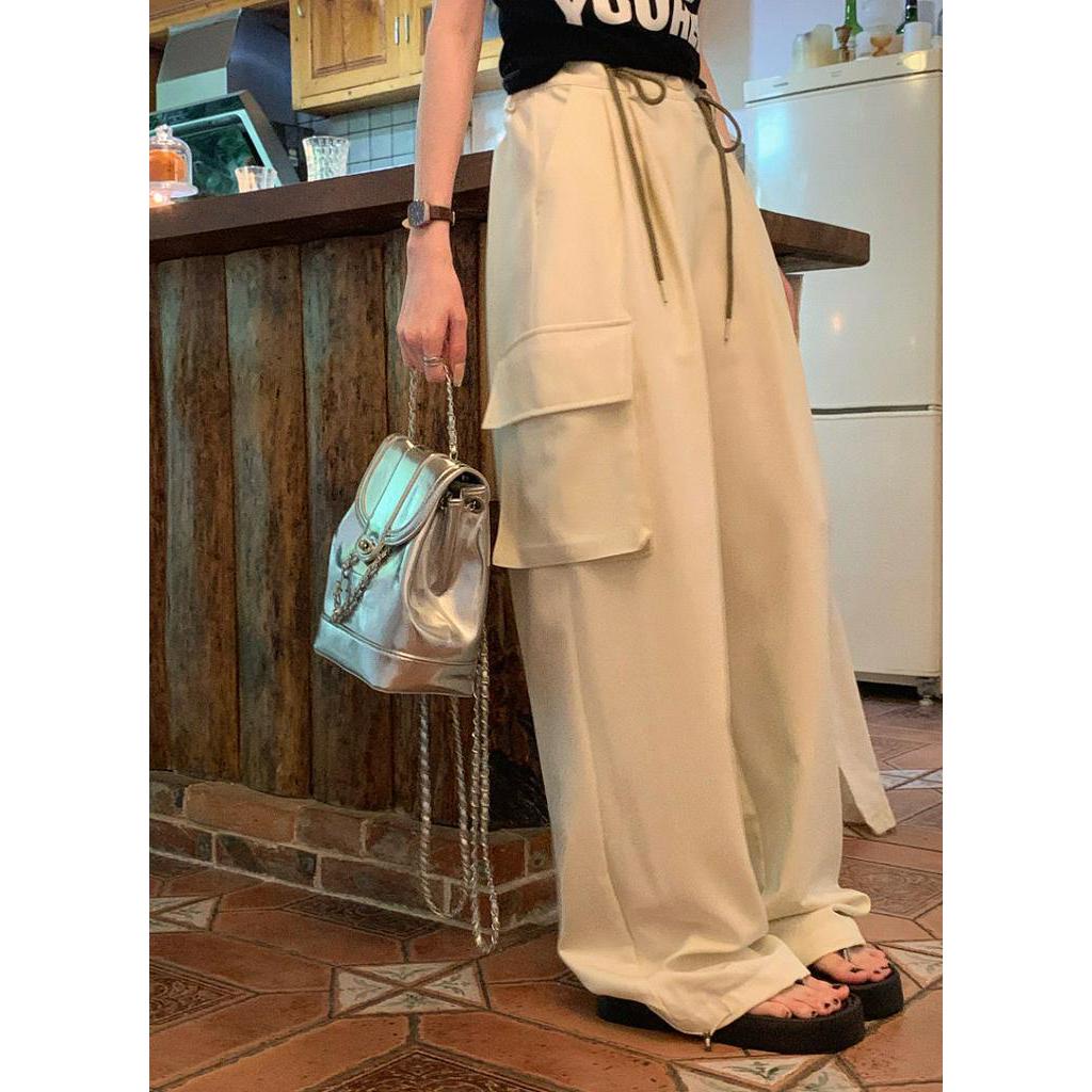 Quần Ống Rộng Phối Dây Rút Và Túi Thời Trang Năng Động 63579