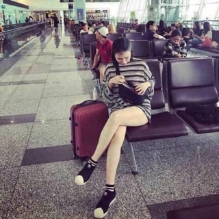 Tất sọc cổ ngắn