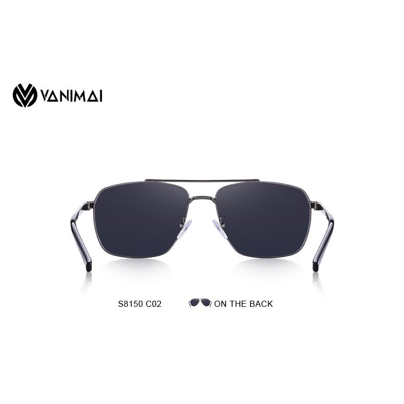 Mắt kính mát Nam- Kính Nam phân cực S8150, kính nam gọng vuông thời trang hàng nhập Mỹ chính hãng, mắt kính Vanimai