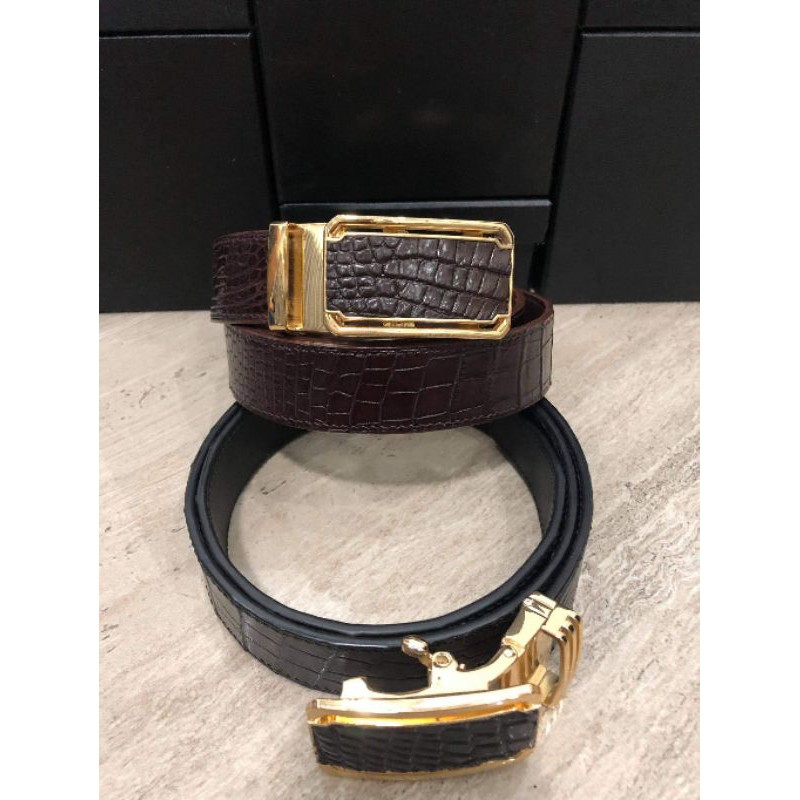 Thắt lưng da cá sấu handmade
