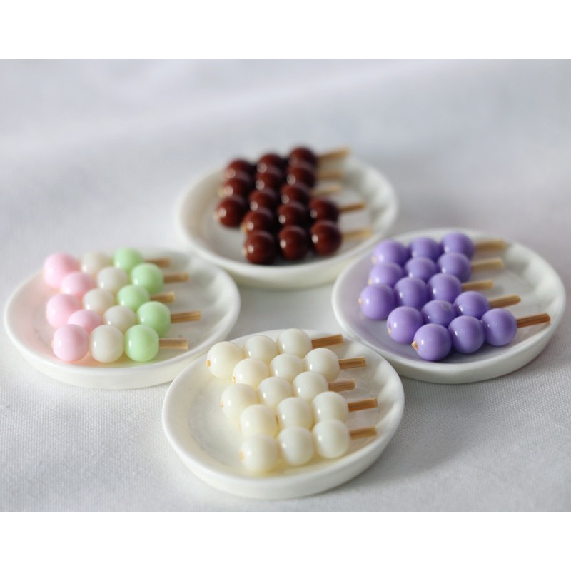 Charm (C84) slime/ Dụng Cụ Charm Trang Trí [Ko Keo &amp; Nút] Hình Xiên Cây Đồ Ăn (2.2 cm)