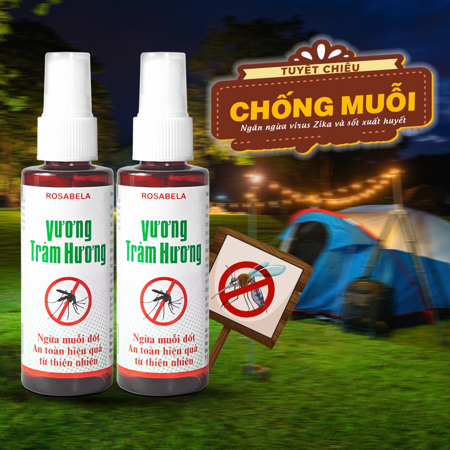 Xịt chống muỗi cho bé Vương Tràm Hương an toàn phù hợp cho bé 6 tháng tuổi trở lên (60ml)