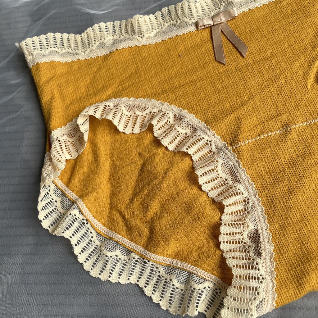 Quần lót nữ viển ren , quần lót cotton gỗ sồi q833 không gian eva KGE