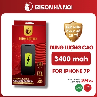 Pin iPhone 7 Plus dung lượng cao 3400mah chính hãng Bison- BH 12 tháng