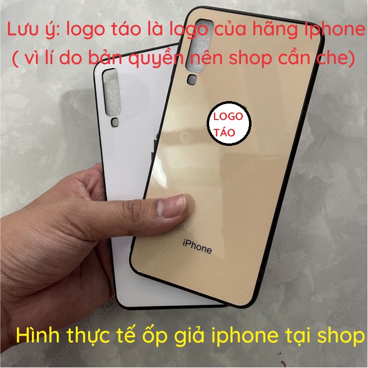 Ốp lưng Samsung A7 2018 kiểu i.Phone mặt lưng bóng đẹp